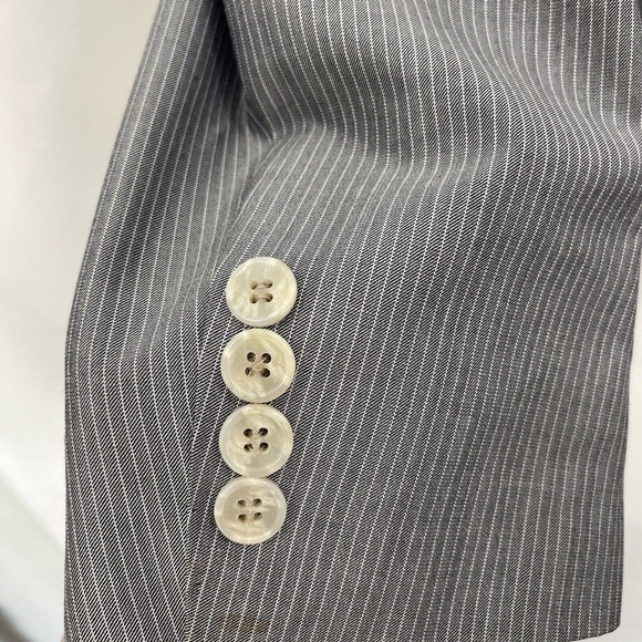 Loro Piana Sport Coat Blazer Men 44R Wool Silk Blend Grey 2 Button Joseph Abboud - Picture 10 of 16